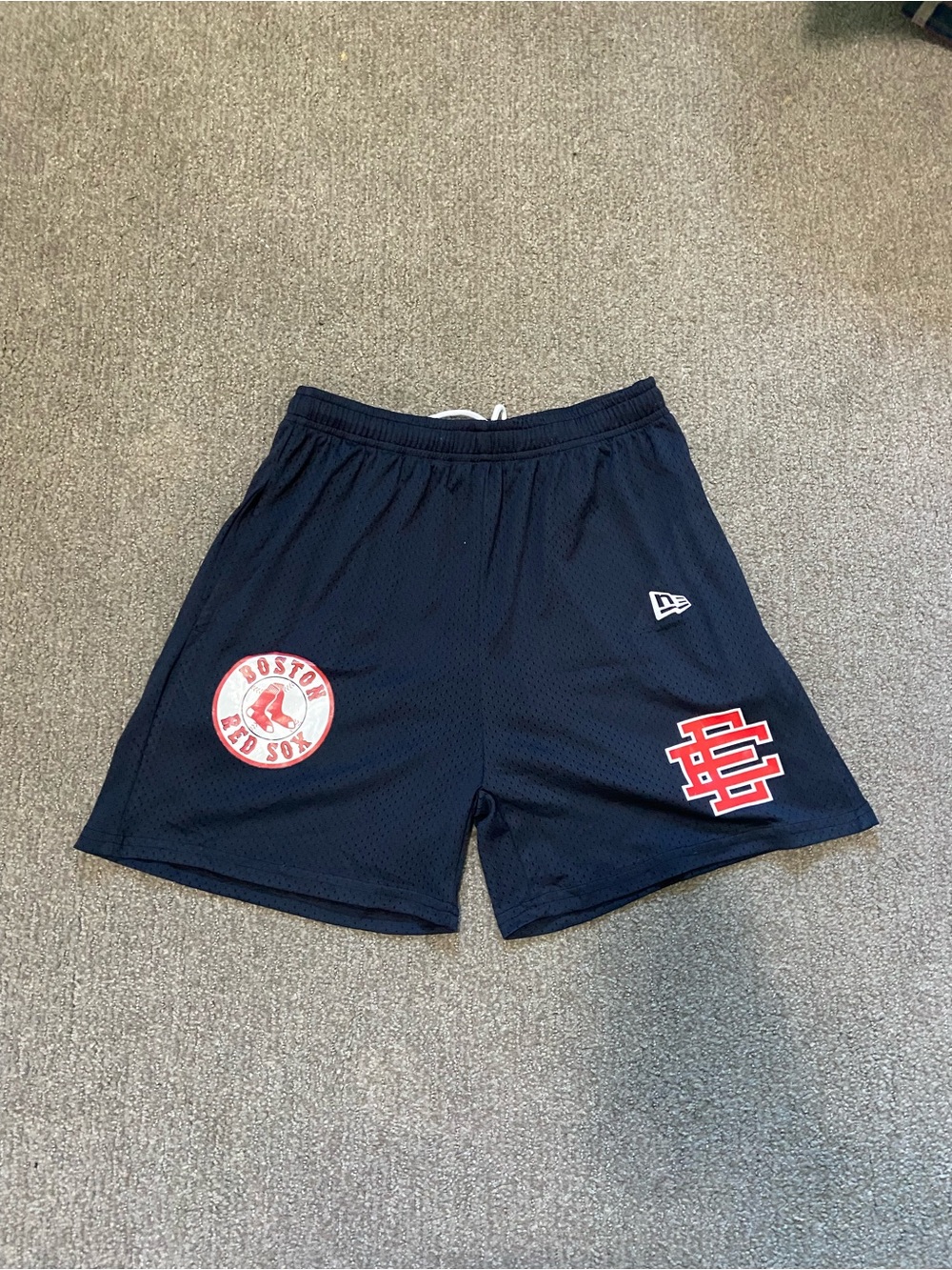 XL Eric Emanuel x New Era Boston Red Sox Men's Navy Shorts